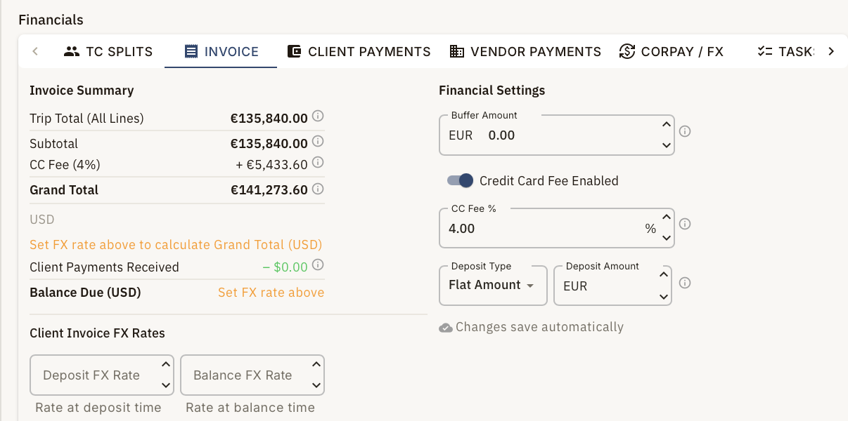 Tasks, reminders, and payment tracking in POM